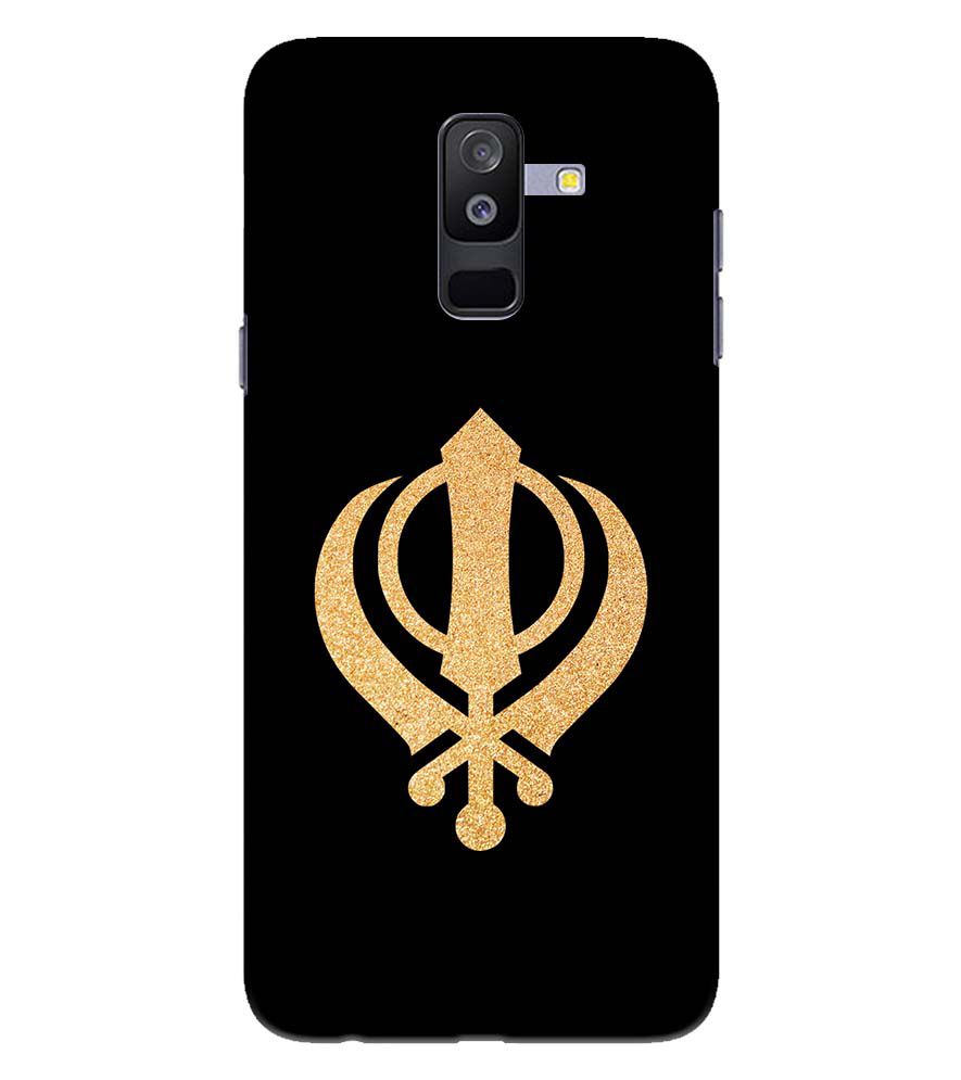 PS1300-Khanda Sahib Back Cover for Samsung Galaxy A6 Plus
