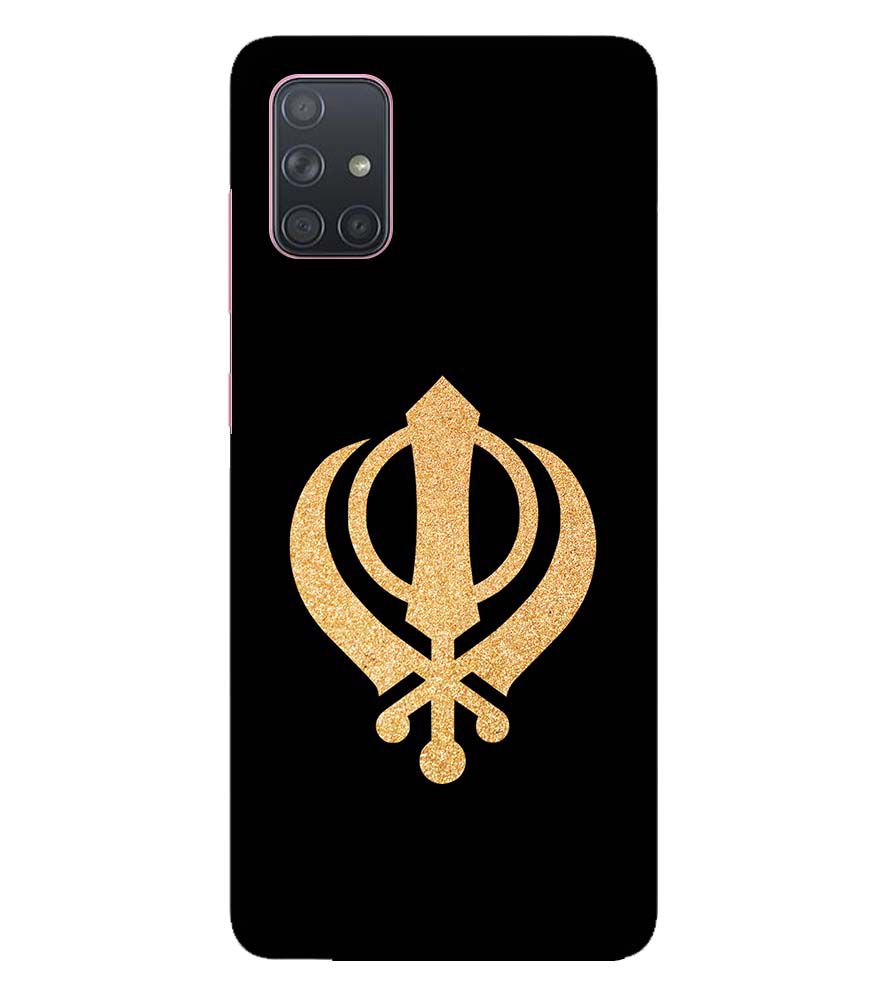 PS1300-Khanda Sahib Back Cover for Samsung Galaxy A71