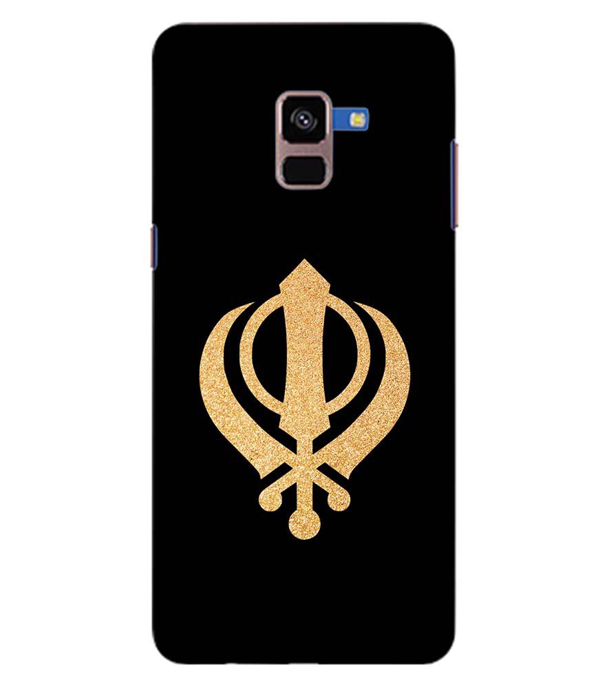 PS1300-Khanda Sahib Back Cover for Samsung Galaxy A8 Plus