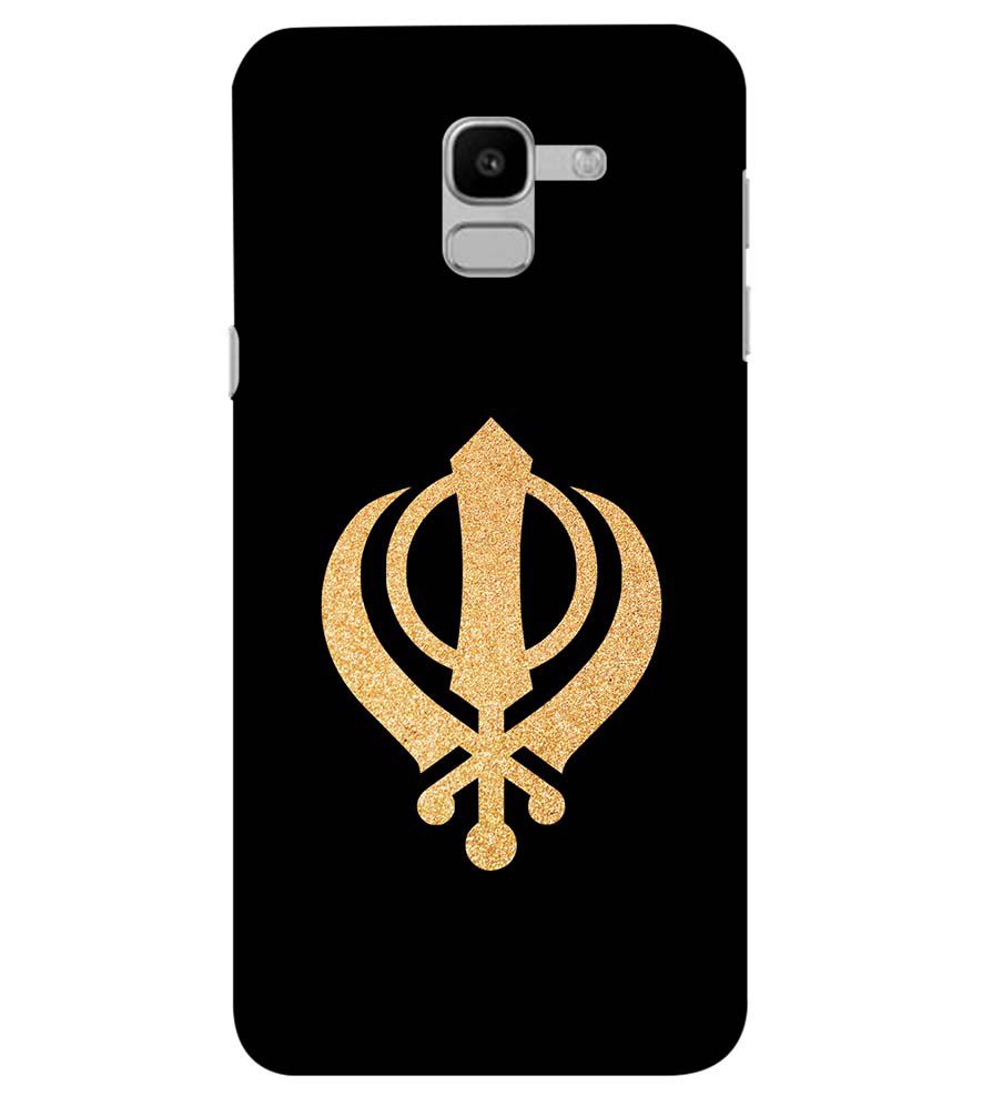 PS1300-Khanda Sahib Back Cover for Samsung Galaxy J6 (2018)