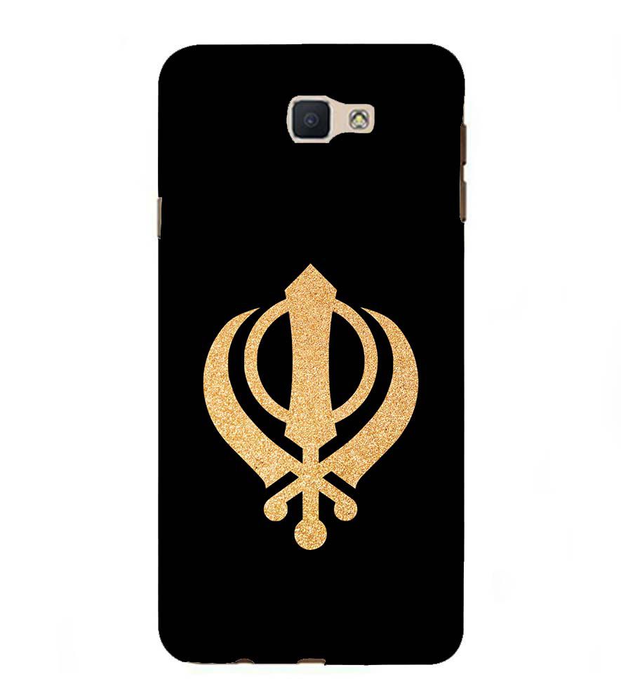 PS1300-Khanda Sahib Back Cover for Samsung Galaxy J7 Prime (2016)