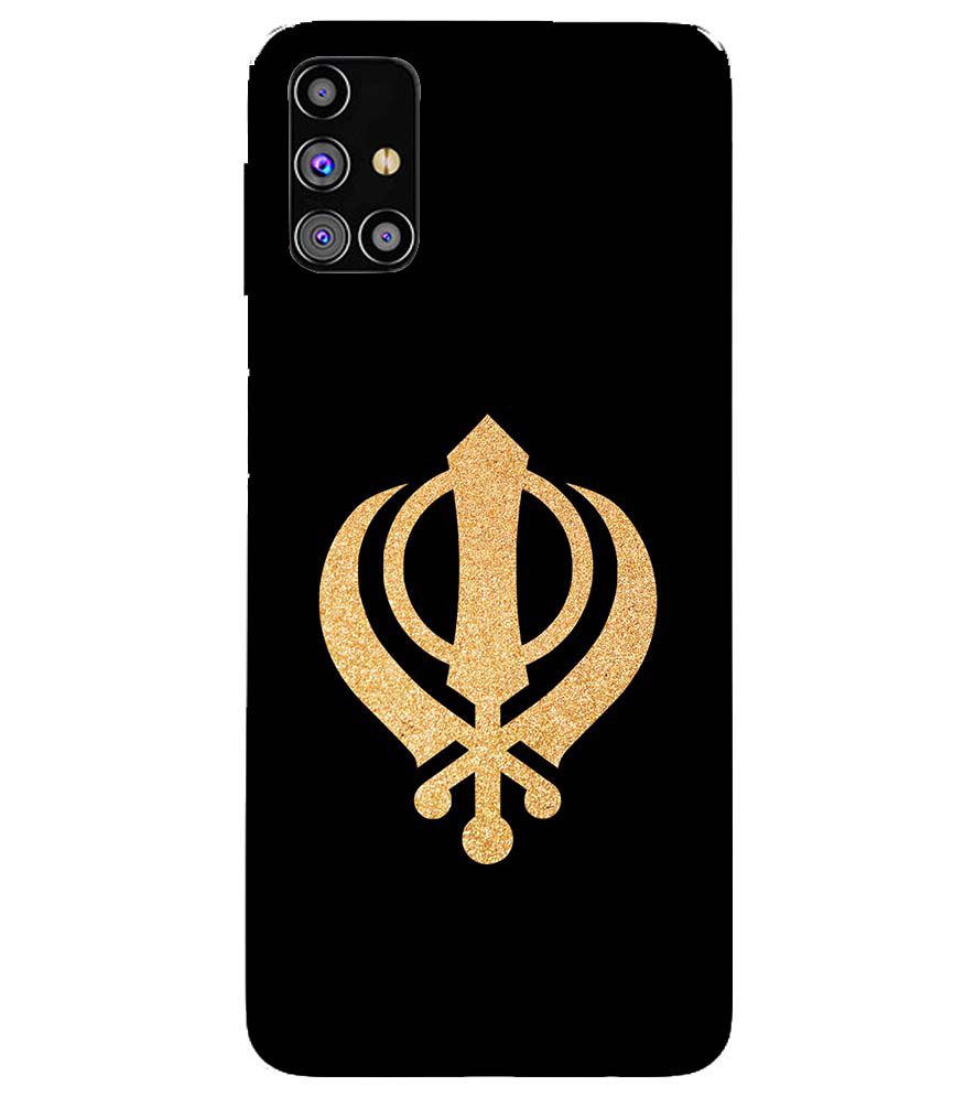 PS1300-Khanda Sahib Back Cover for Samsung Galaxy M31s