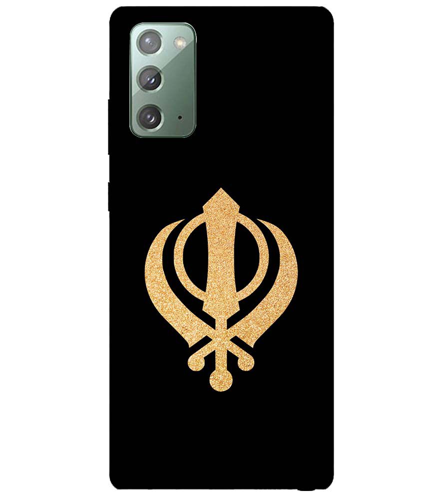 PS1300-Khanda Sahib Back Cover for Samsung Galaxy Note20