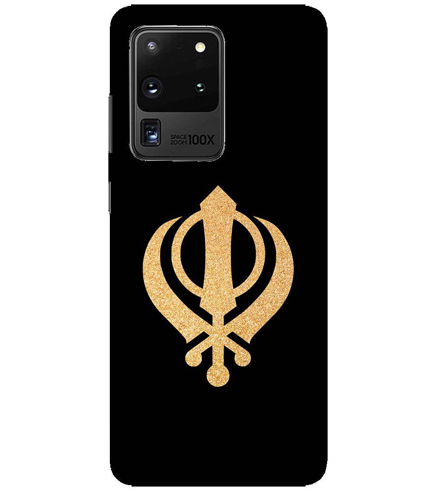 PS1300-Khanda Sahib Back Cover for Samsung Galaxy S20 Ultra 5G