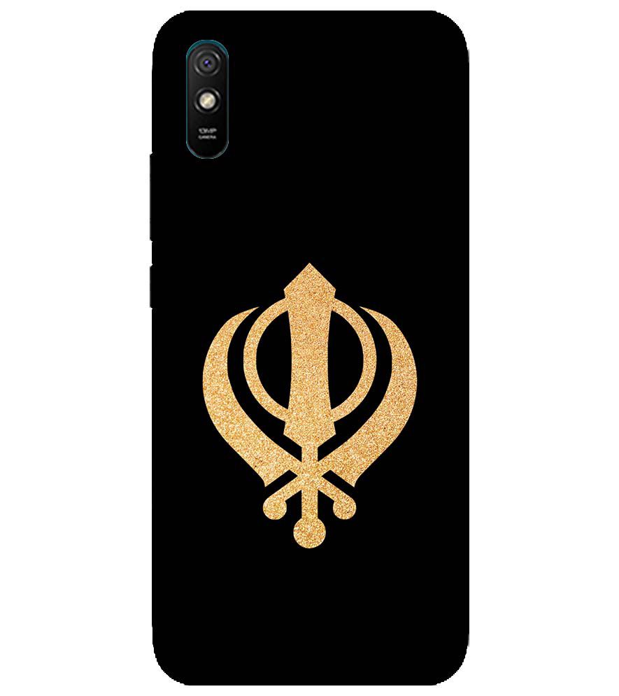 PS1300-Khanda Sahib Back Cover for Xiaomi Redmi 9i