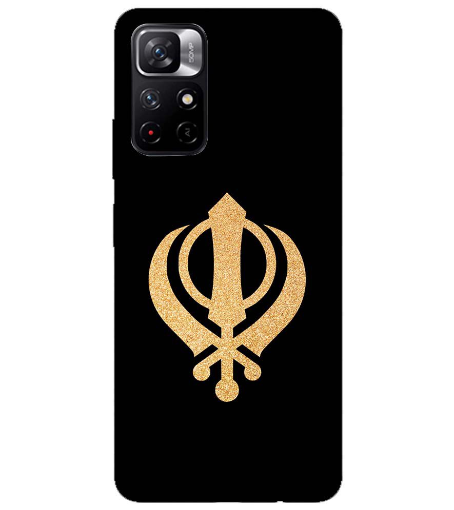 PS1300-Khanda Sahib Back Cover for Xiaomi Redmi Note 11T 5G