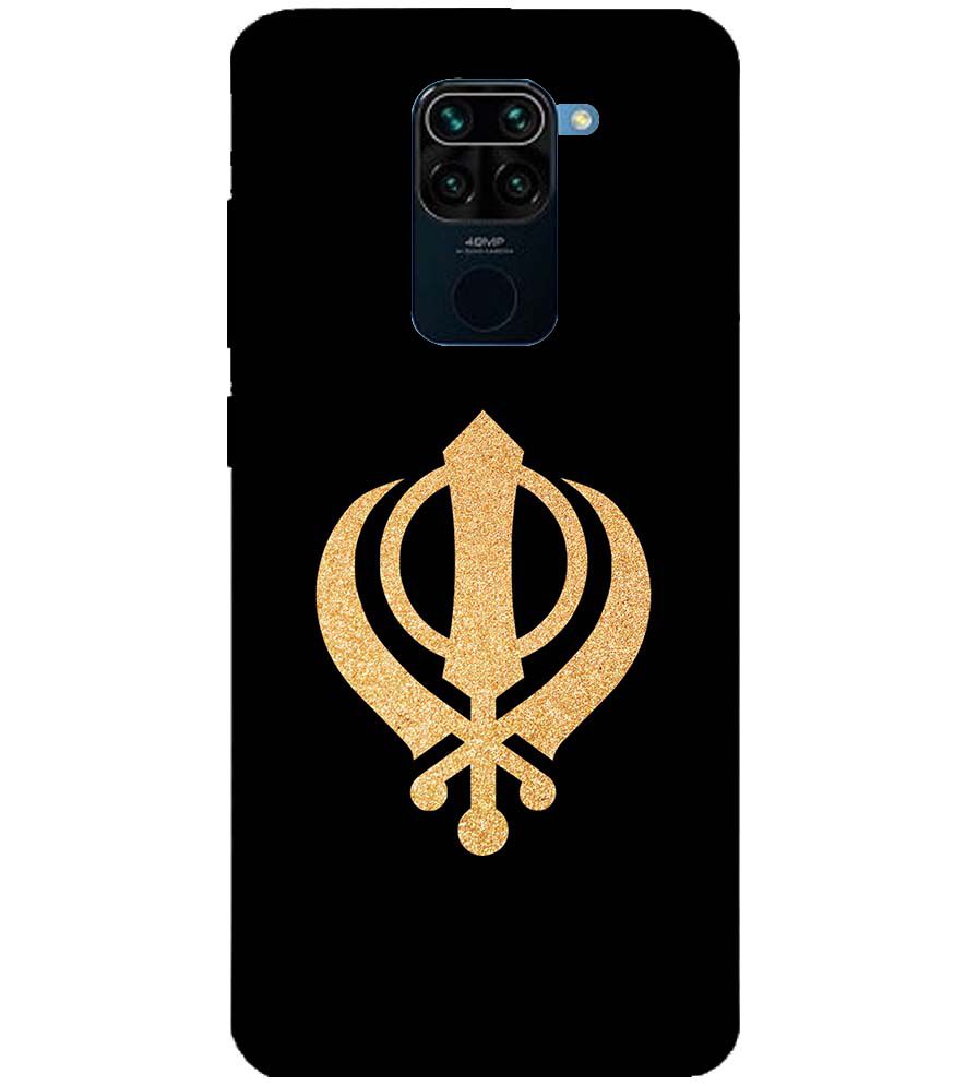PS1300-Khanda Sahib Back Cover for Xiaomi Redmi Note 9