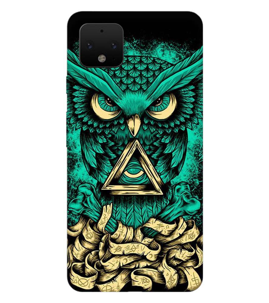 PS1301-Illuminati Owl Back Cover for Google Pixel 4