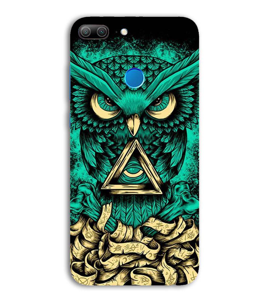 PS1301-Illuminati Owl Back Cover for Honor 9 Lite