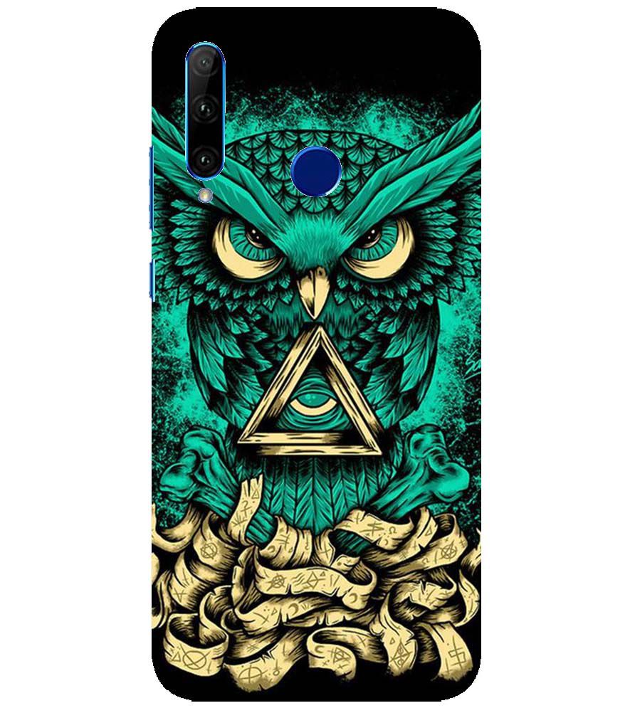 PS1301-Illuminati Owl Back Cover for Huawei Honor 10i