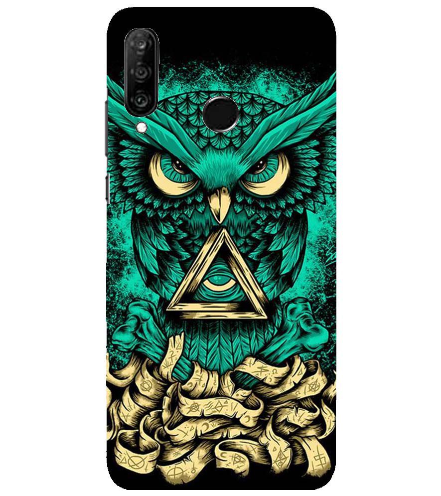 PS1301-Illuminati Owl Back Cover for Huawei nova 4e