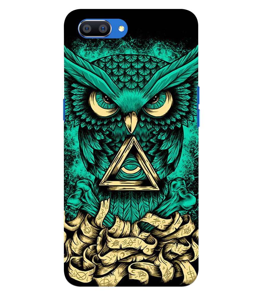 PS1301-Illuminati Owl Back Cover for Oppo A5