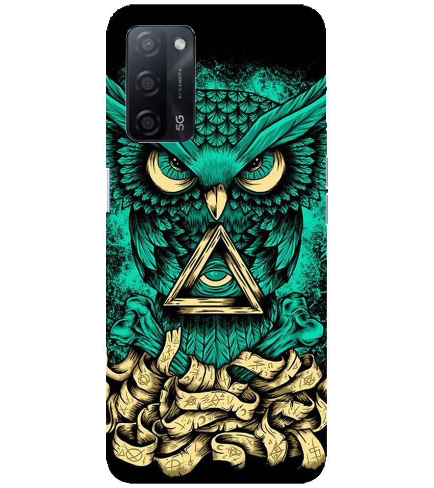 PS1301-Illuminati Owl Back Cover for Oppo A53s 5G