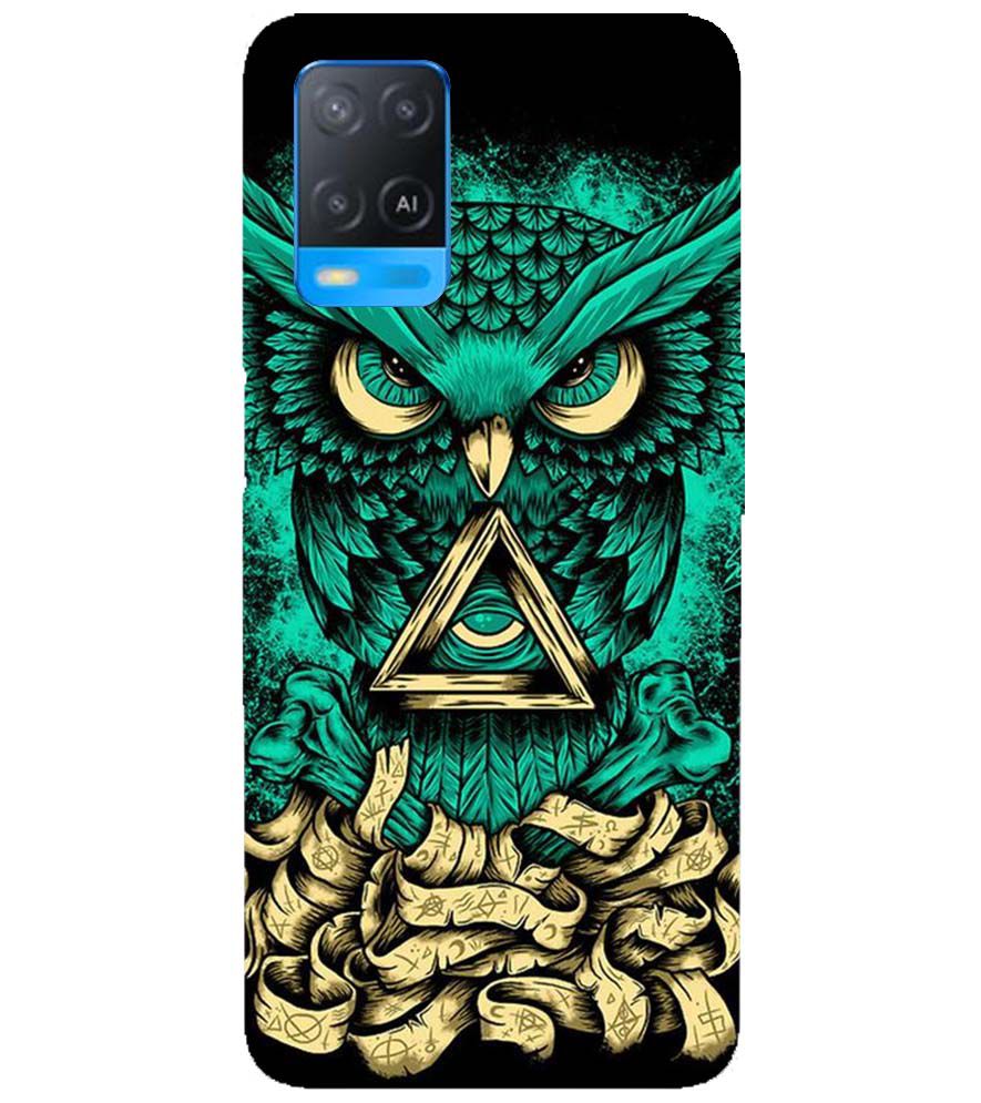 PS1301-Illuminati Owl Back Cover for Oppo A54