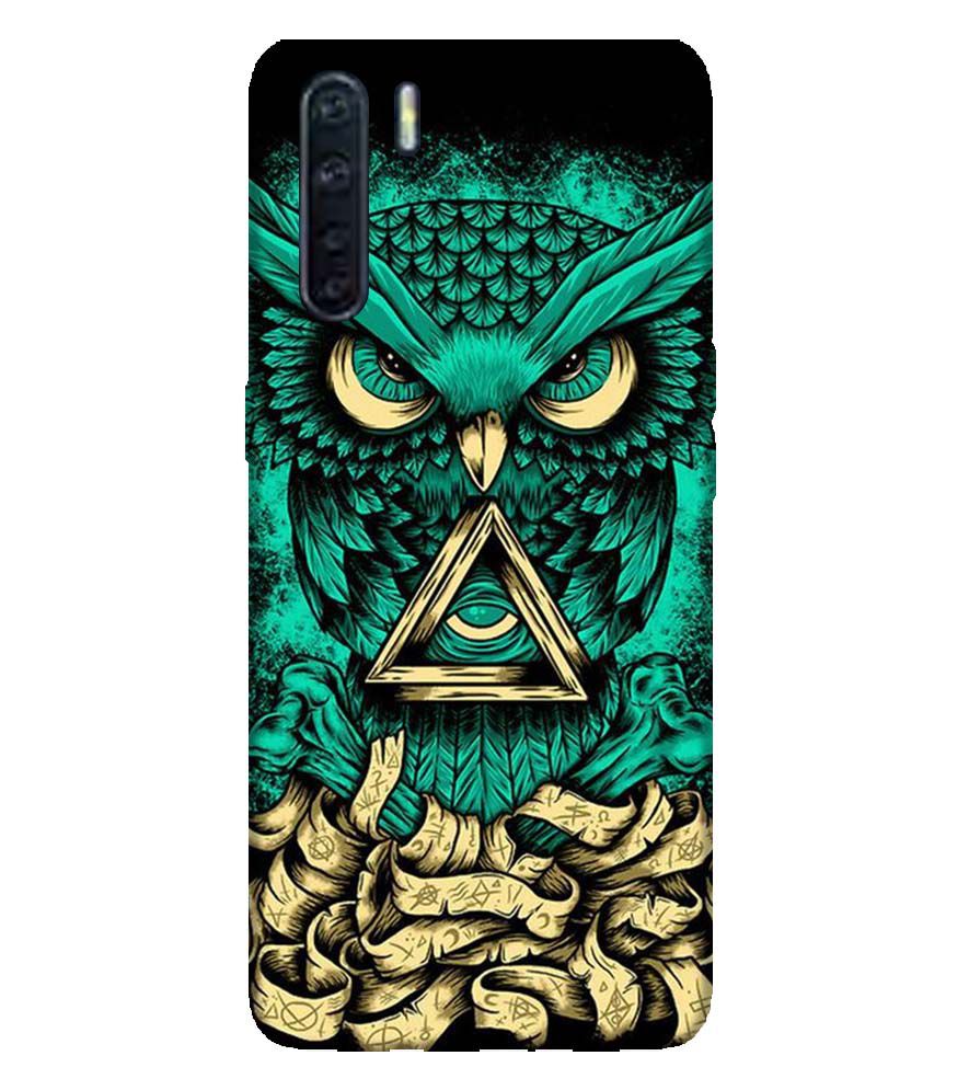 PS1301-Illuminati Owl Back Cover for Oppo F15