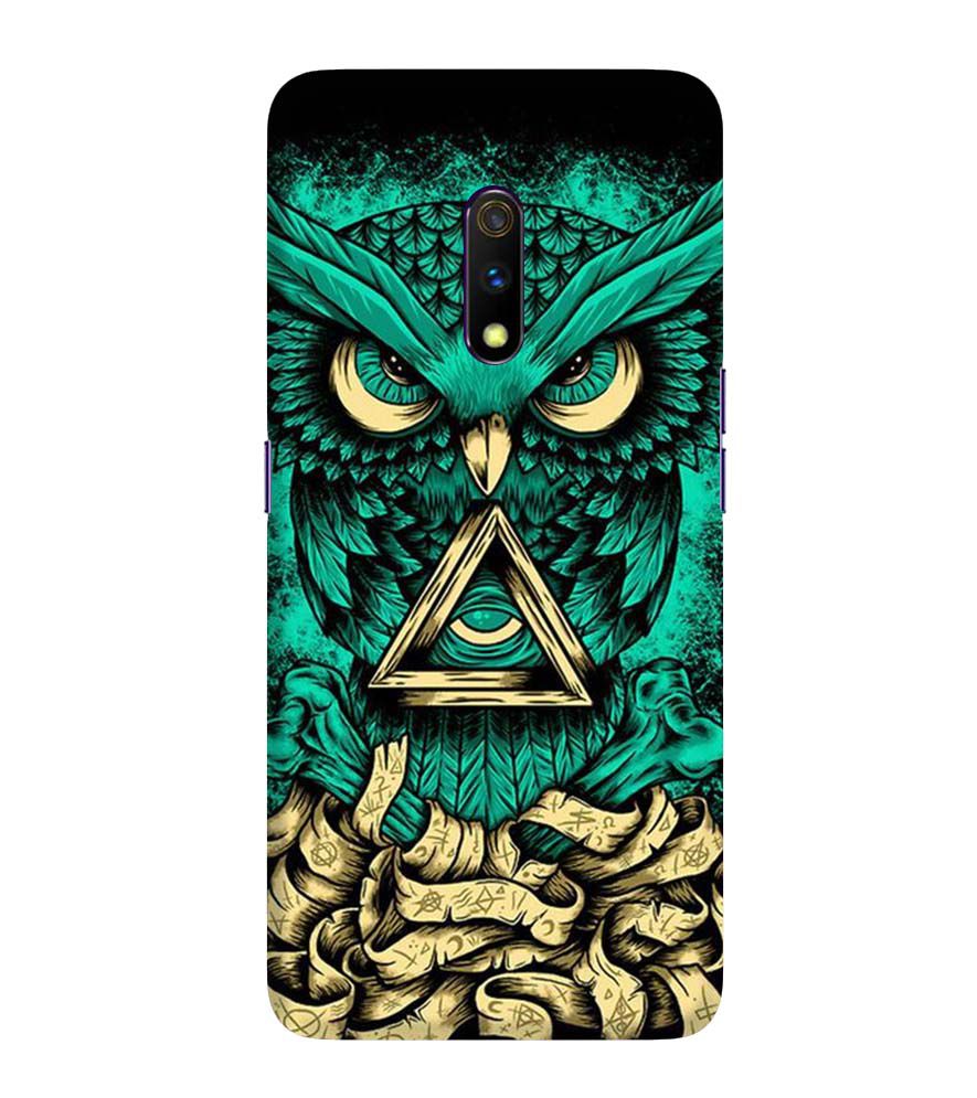 PS1301-Illuminati Owl Back Cover for Realme X