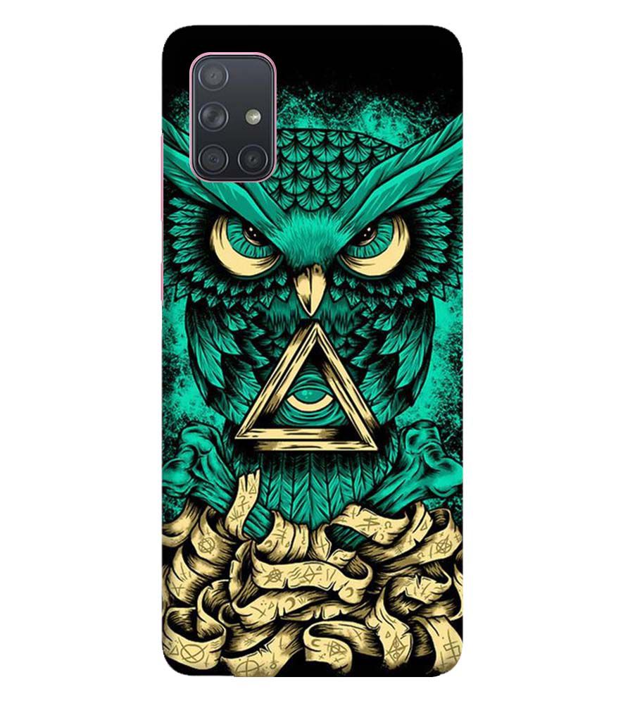 PS1301-Illuminati Owl Back Cover for Samsung Galaxy A71