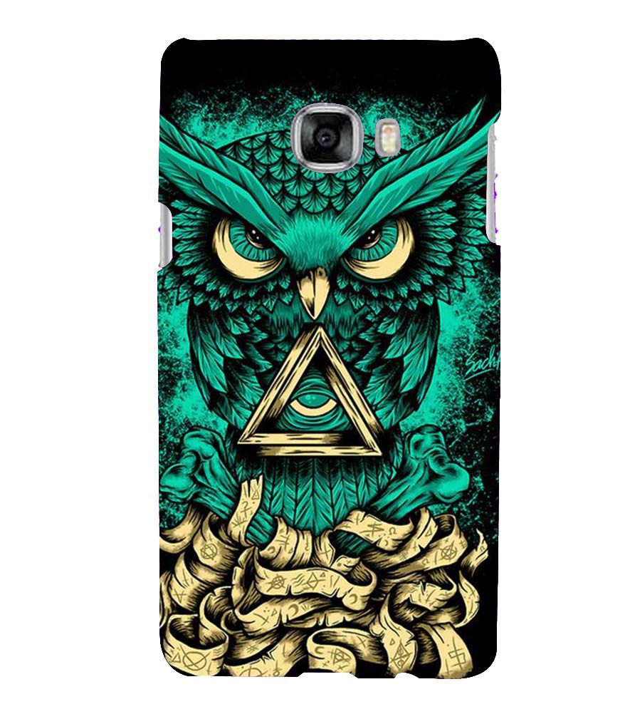 PS1301-Illuminati Owl Back Cover for Samsung Galaxy C7 Pro