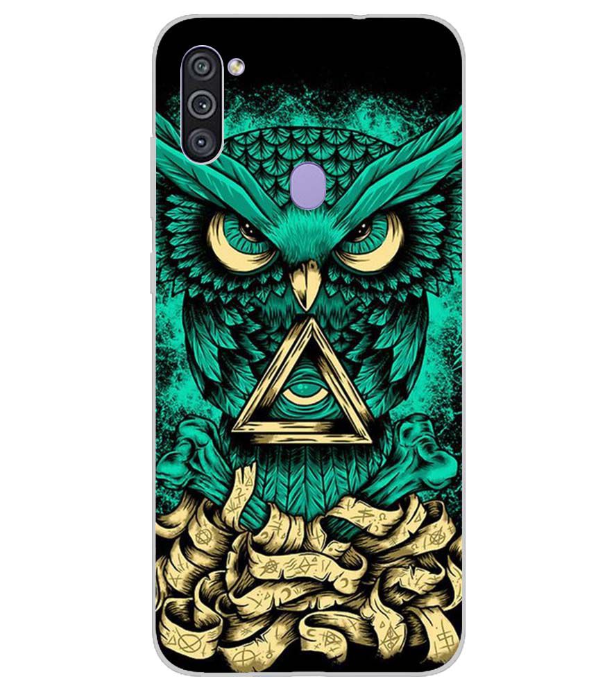 PS1301-Illuminati Owl Back Cover for Samsung Galaxy M11