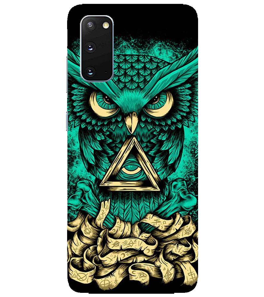 PS1301-Illuminati Owl Back Cover for Samsung Galaxy S20 5G