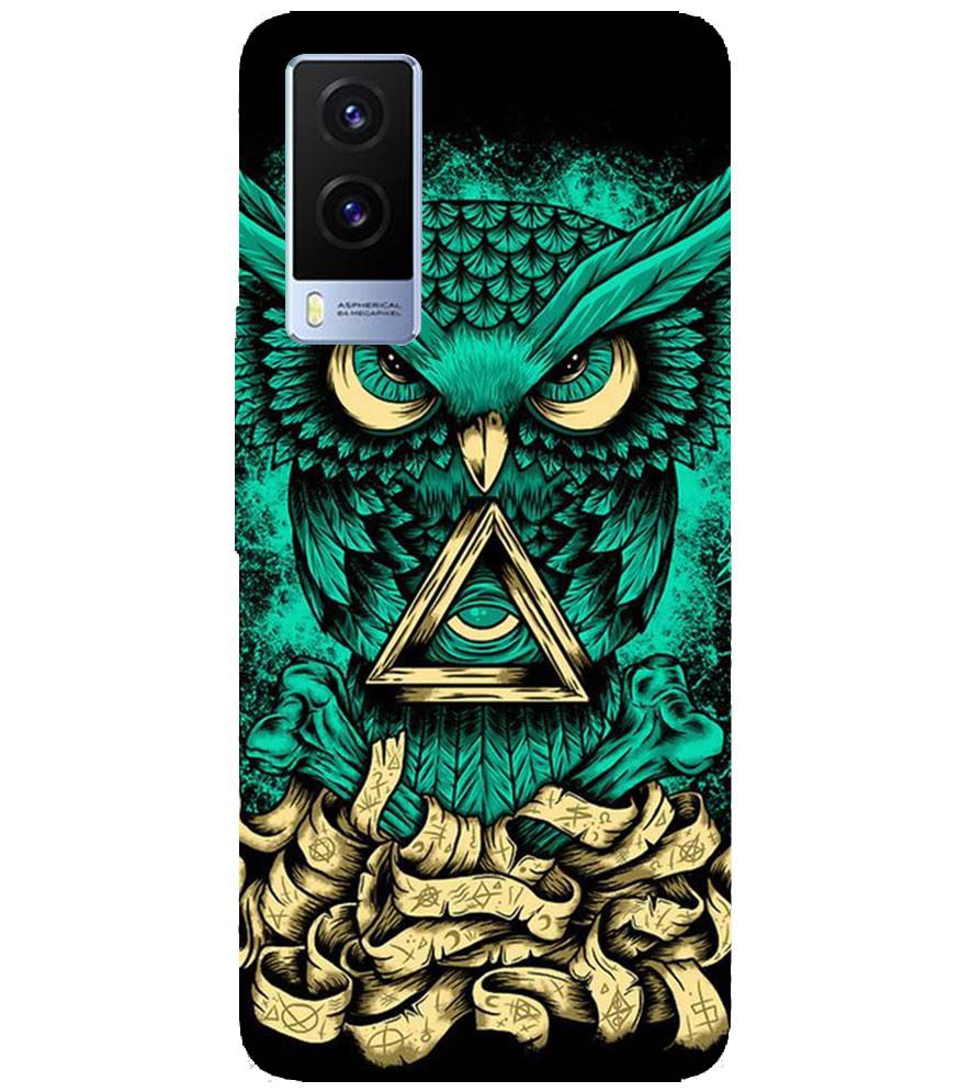 PS1301-Illuminati Owl Back Cover for Vivo V21e 5G