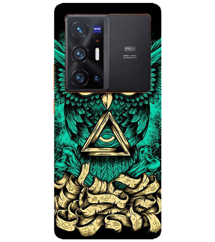 PS1301-Illuminati Owl Back Cover for vivo X70 Pro+