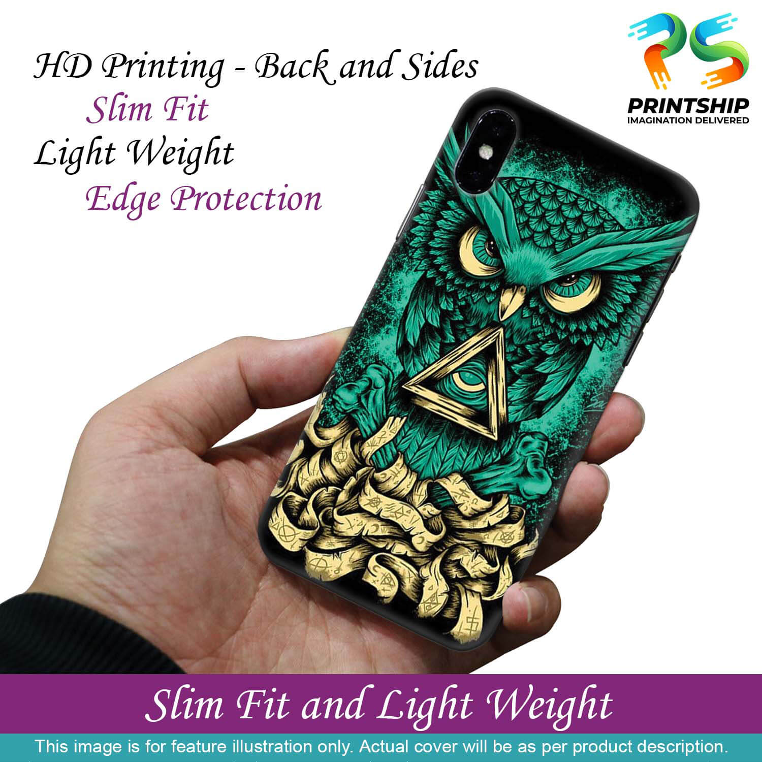 PS1301-Illuminati Owl Back Cover for Realme C31