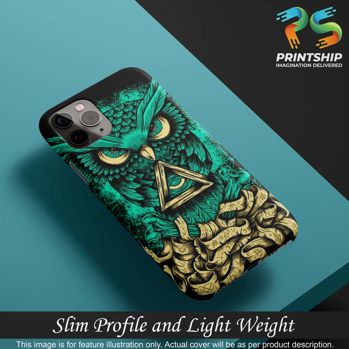 PS1301-Illuminati Owl Back Cover for vivo Y01-Image4