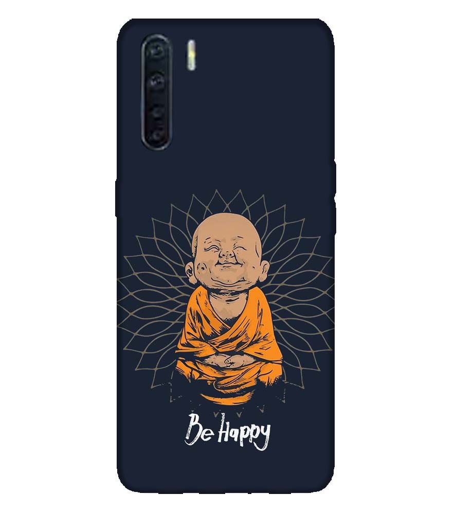 PS1302-Be Happy Back Cover for Oppo F15