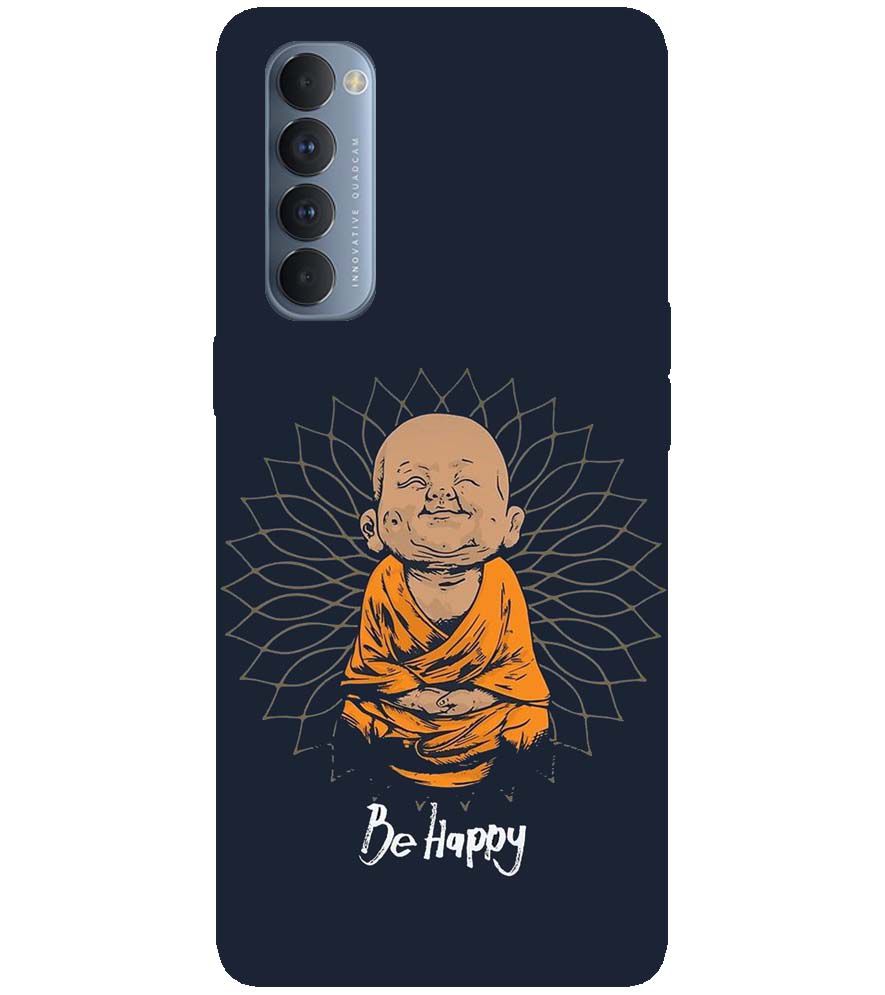 PS1302-Be Happy Back Cover for Oppo Reno4 Pro