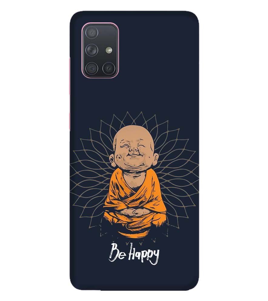 PS1302-Be Happy Back Cover for Samsung Galaxy A71