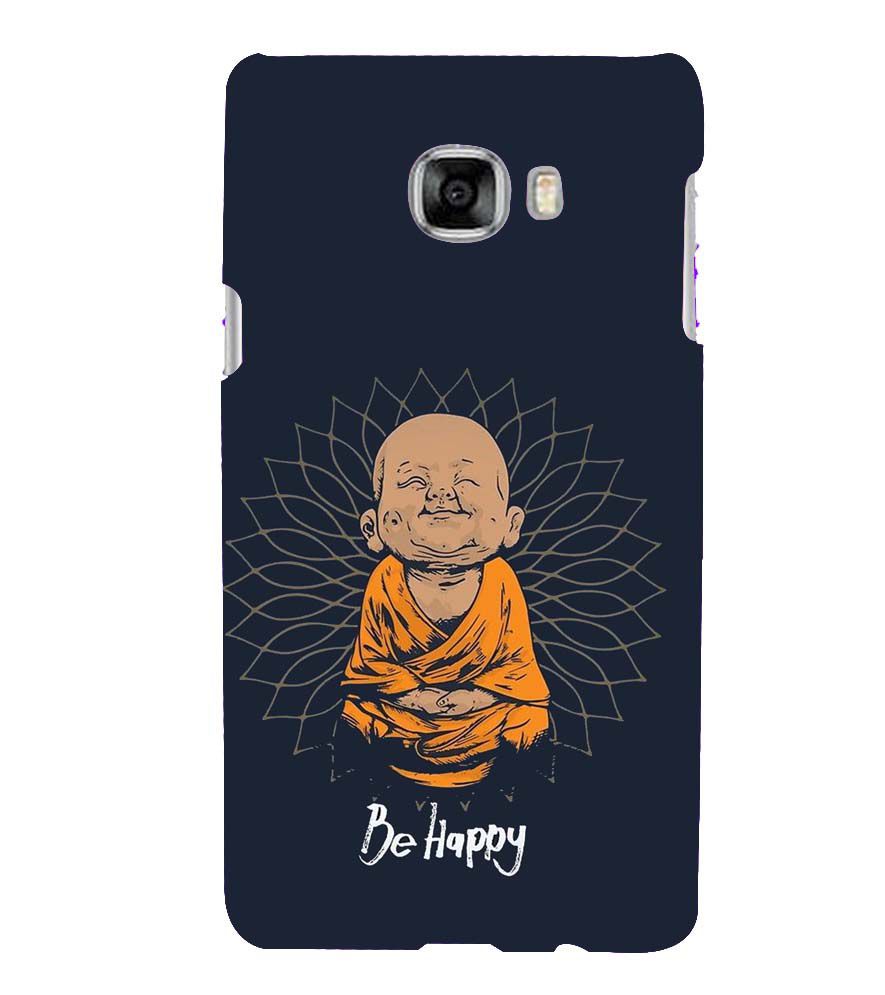 PS1302-Be Happy Back Cover for Samsung Galaxy C7 Pro