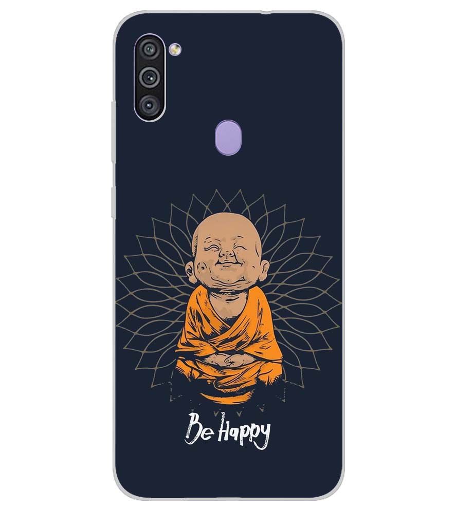 PS1302-Be Happy Back Cover for Samsung Galaxy M11