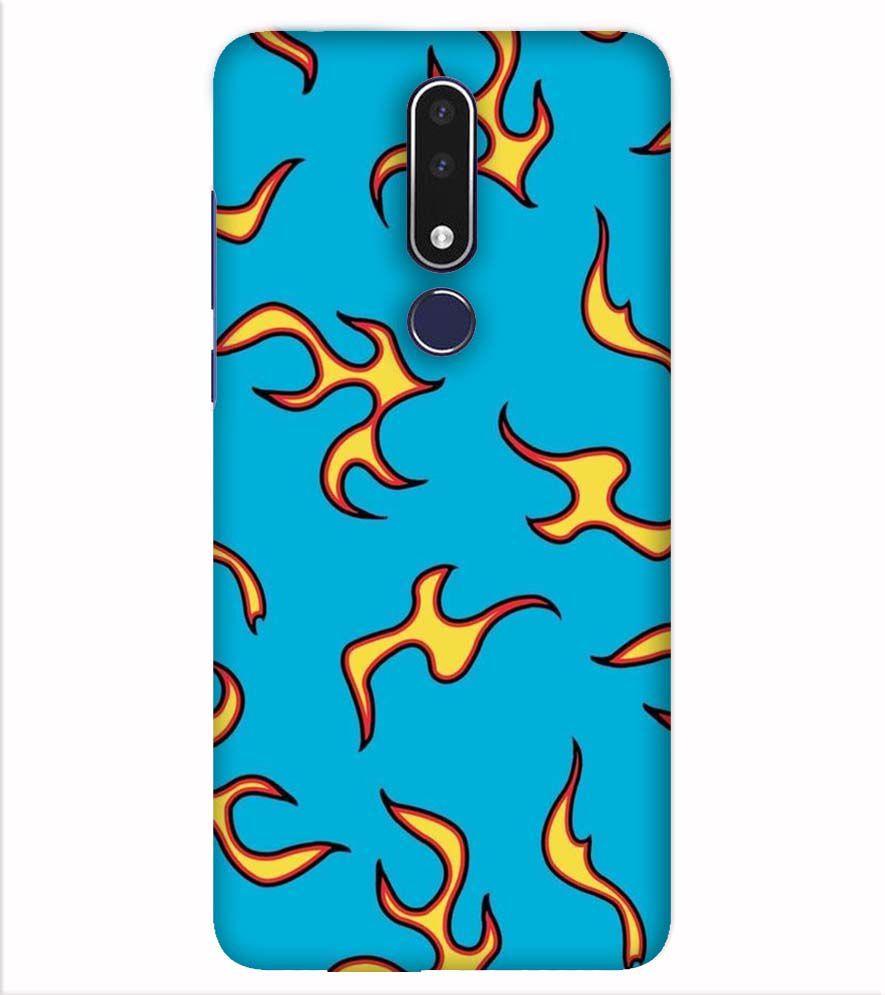 PS1303-Golf Wang Flame  Back Cover for Nokia 7.1