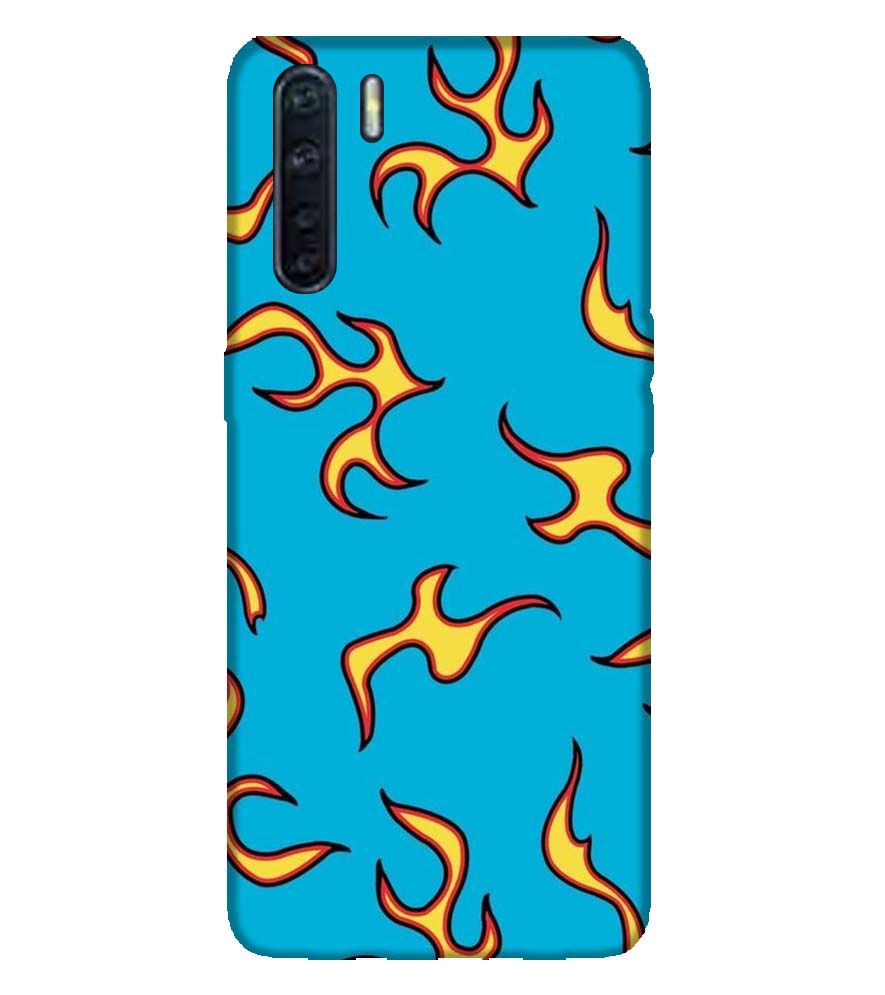 PS1303-Golf Wang Flame  Back Cover for Oppo F15