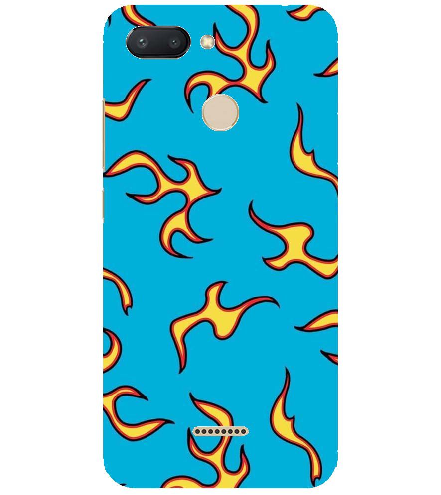 PS1303-Golf Wang Flame  Back Cover for Xiaomi Redmi 6