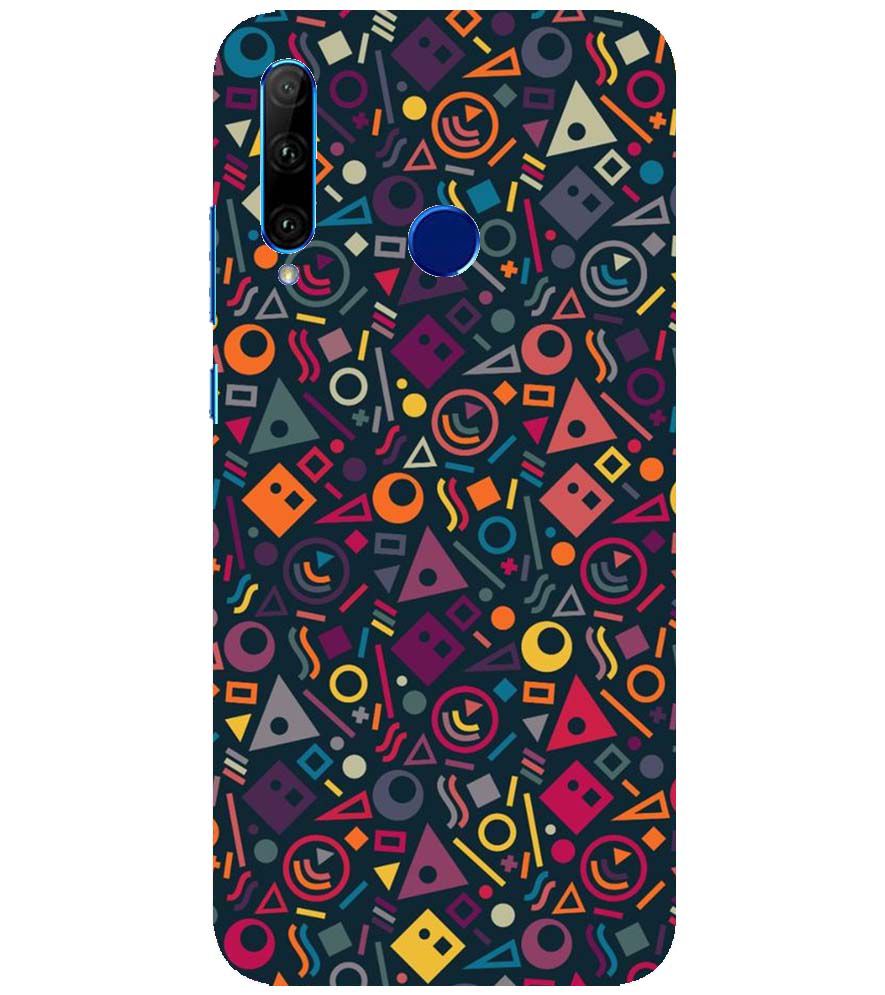 PS1304-Abstract Pattern Back Cover for Huawei Honor 10i
