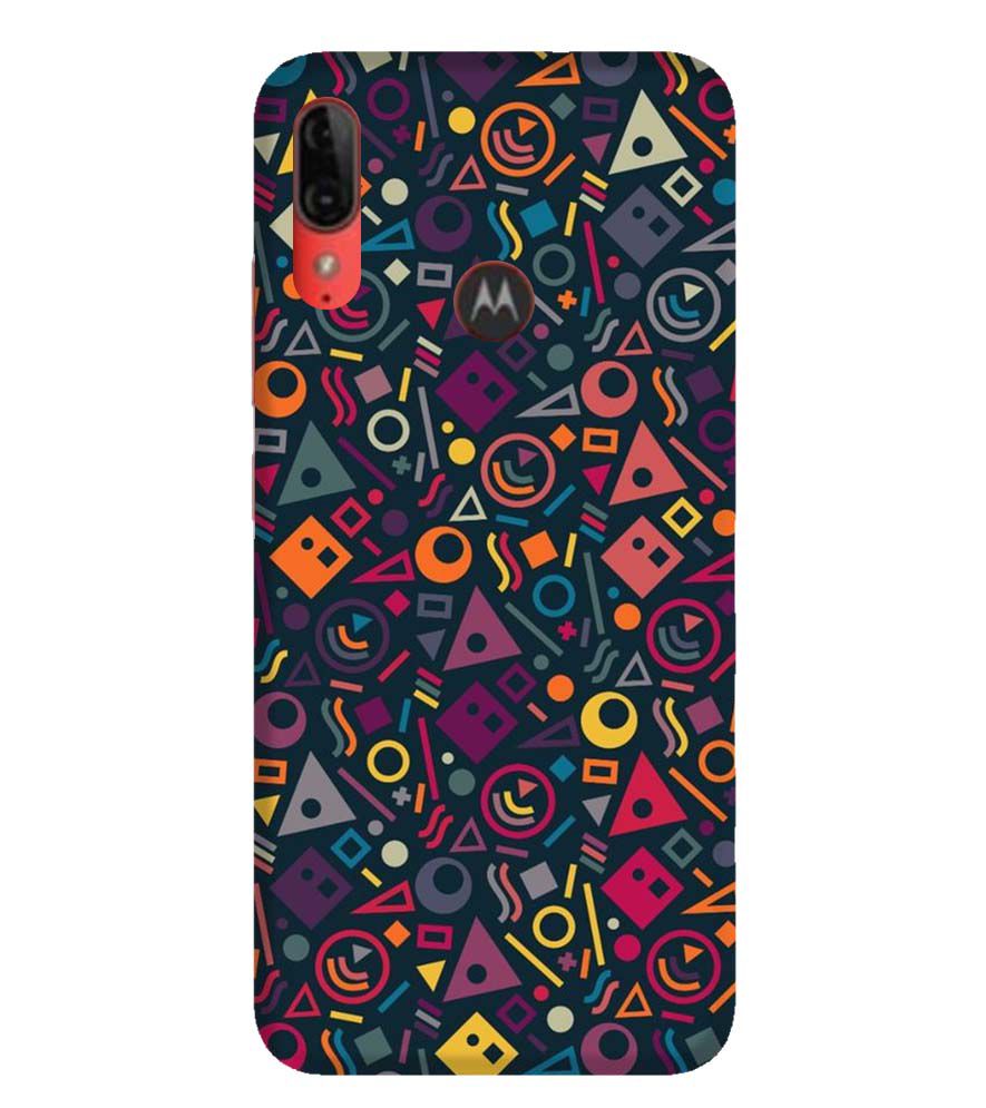 PS1304-Abstract Pattern Back Cover for Motorola Moto E6s