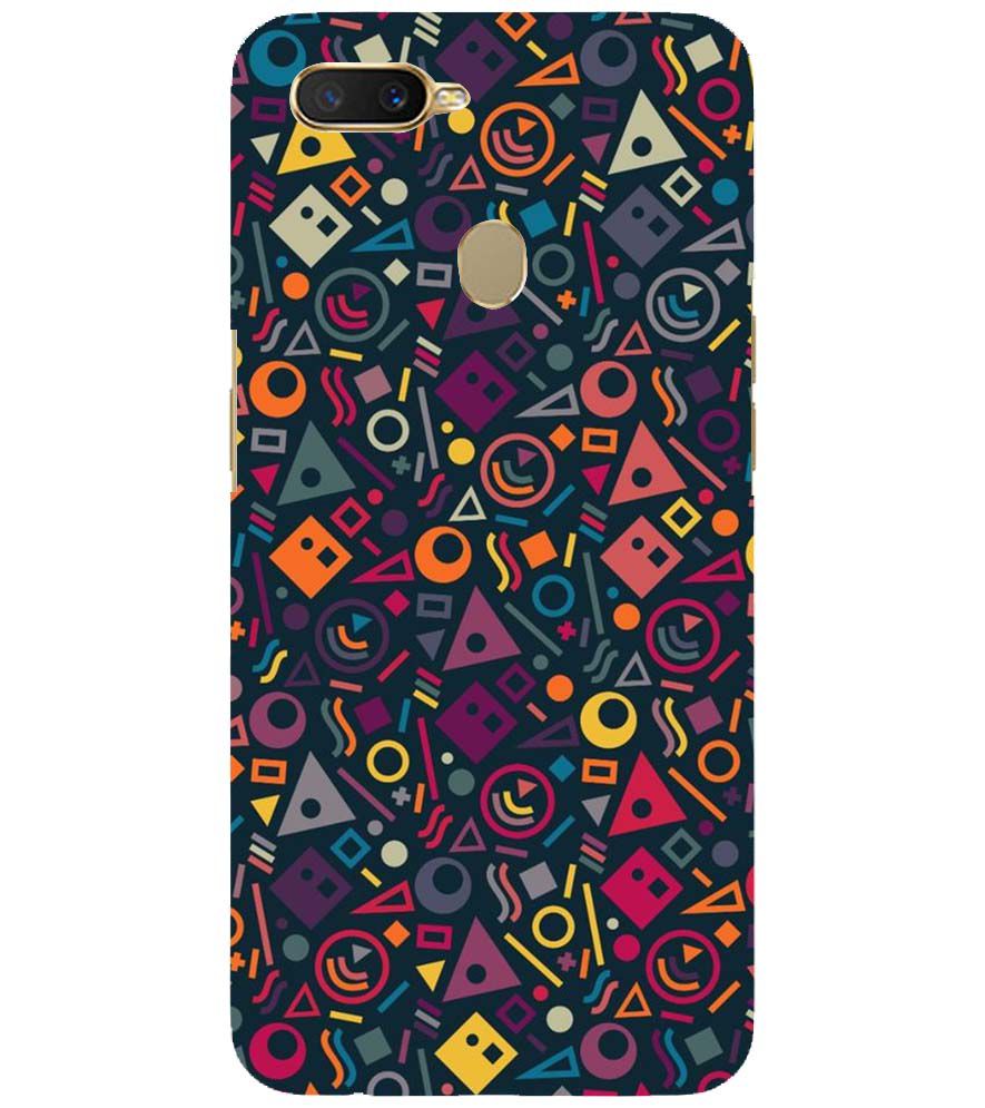 PS1304-Abstract Pattern Back Cover for Oppo A11K