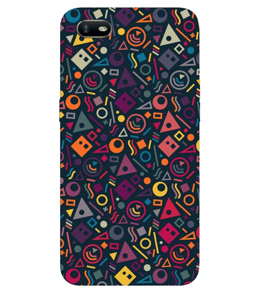 PS1304-Abstract Pattern Back Cover for Oppo A1k