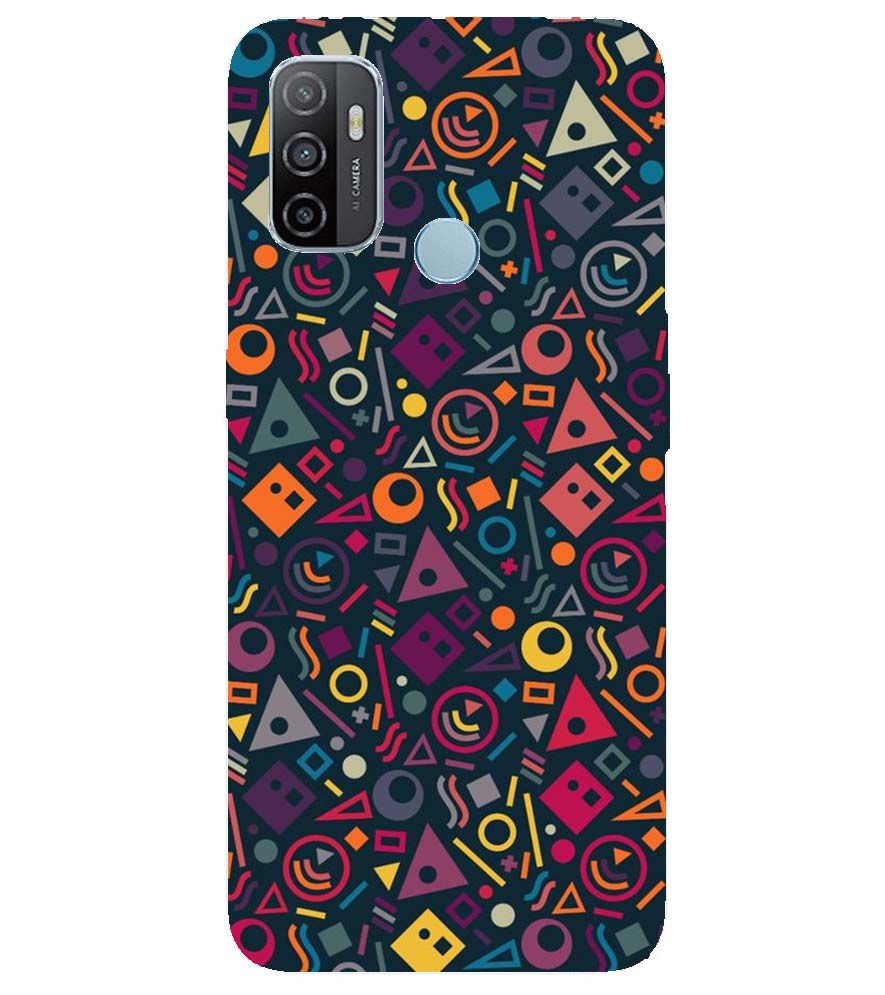 PS1304-Abstract Pattern Back Cover for Oppo A53