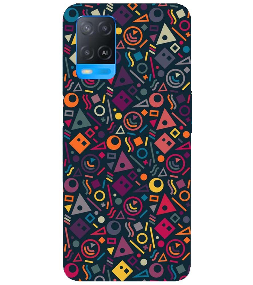 PS1304-Abstract Pattern Back Cover for Oppo A54