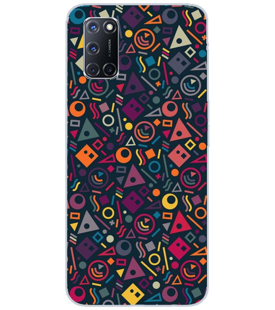 PS1304-Abstract Pattern Back Cover for Oppo A72