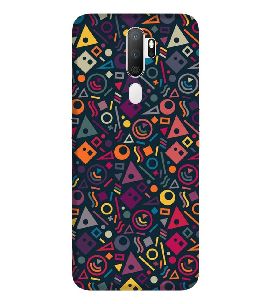 PS1304-Abstract Pattern Back Cover for Oppo A9 (2020)
