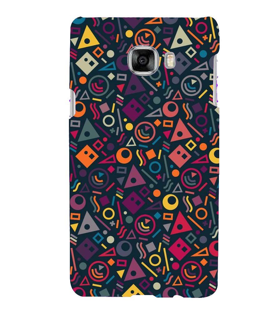 PS1304-Abstract Pattern Back Cover for Samsung Galaxy C7 Pro