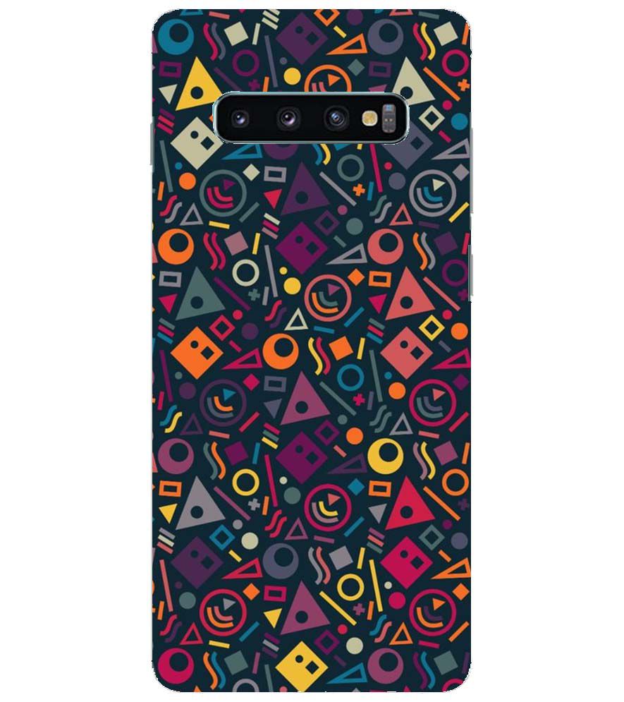 PS1304-Abstract Pattern Back Cover for Samsung Galaxy S10+ (Plus with 6.4 Inch Screen)
