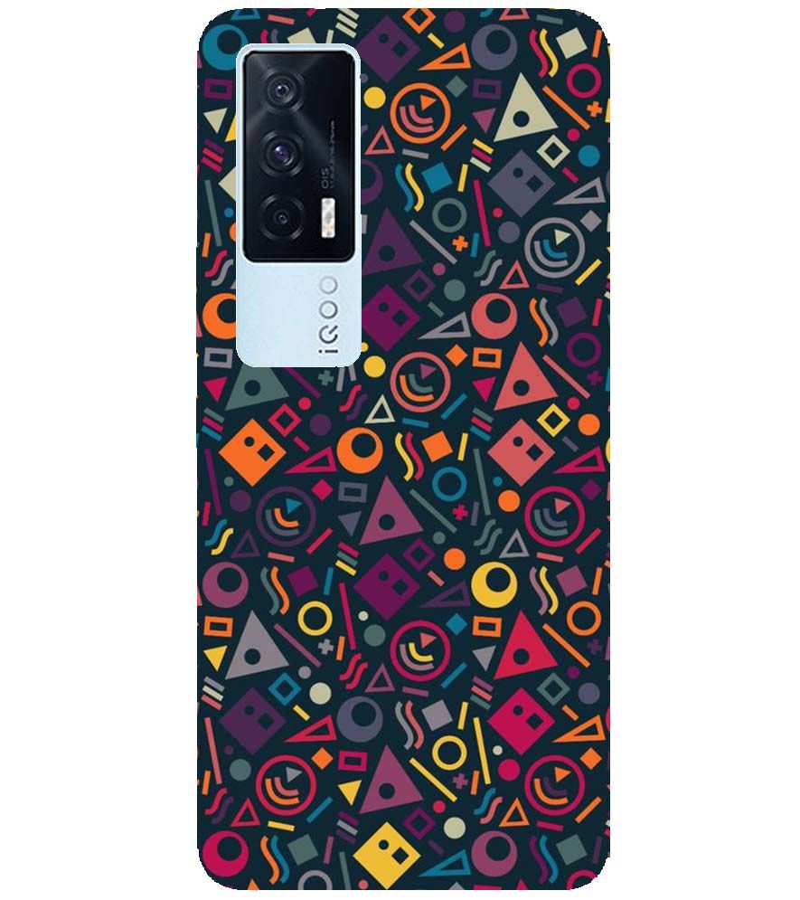 PS1304-Abstract Pattern Back Cover for vivo iQOO 7