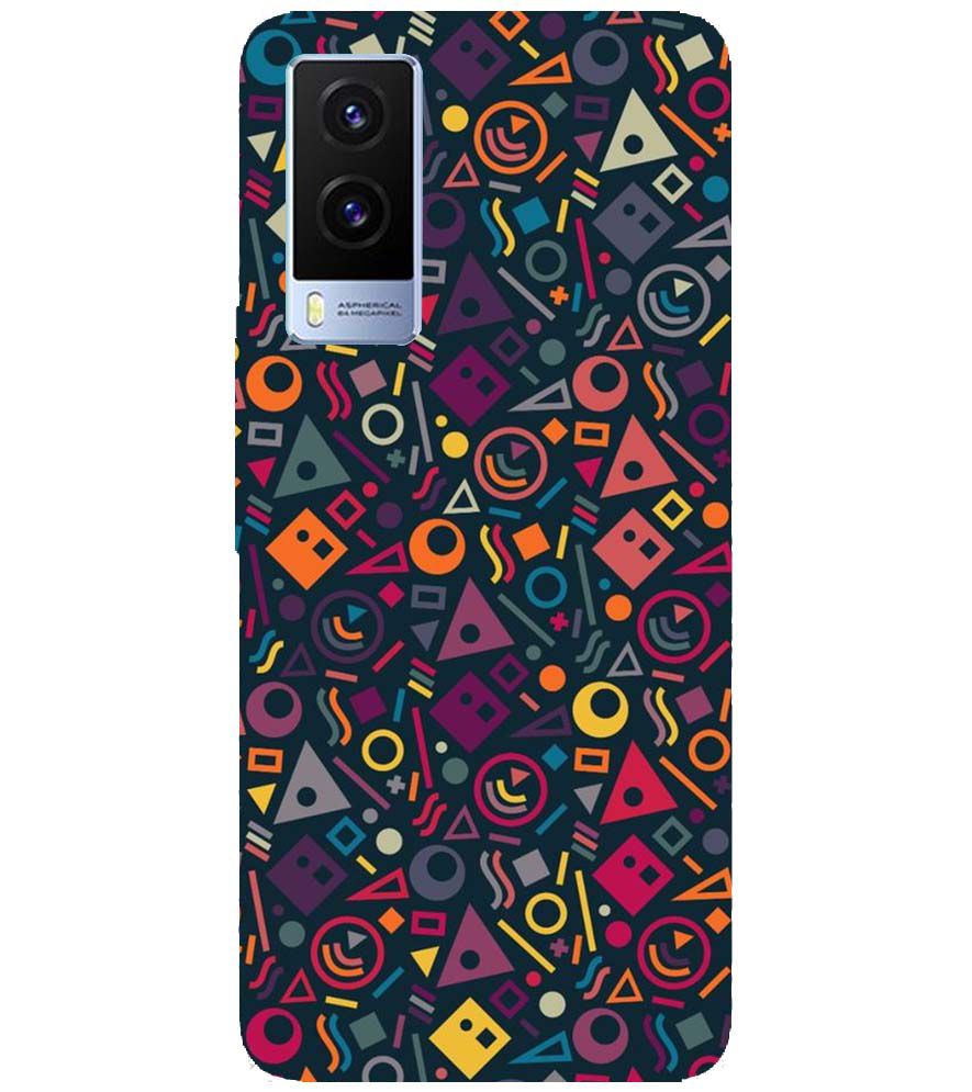PS1304-Abstract Pattern Back Cover for Vivo V21e 5G