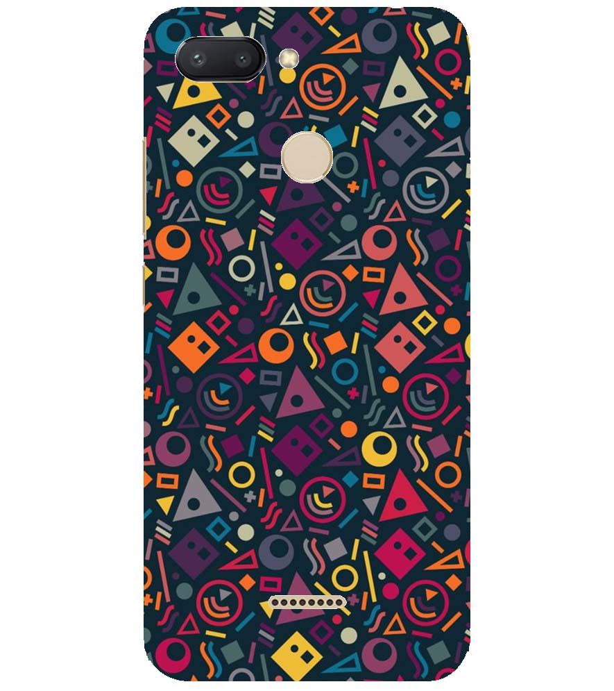PS1304-Abstract Pattern Back Cover for Xiaomi Redmi 6