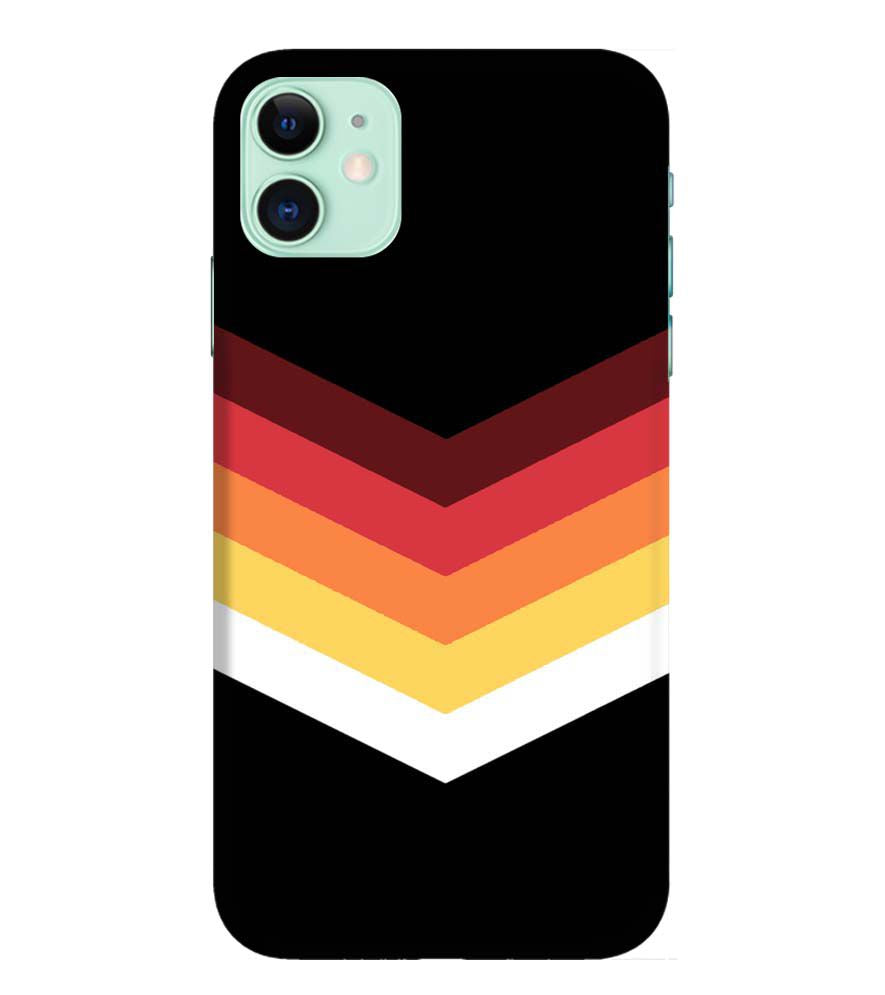 PS1306-Red Black Premium Back Cover for Apple iPhone 11